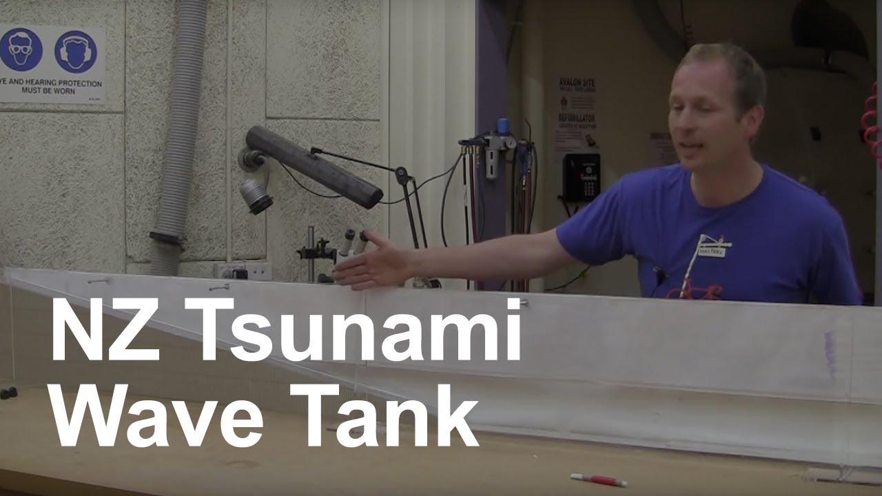 NZ Tsunami Risk - Wave Tank Demo