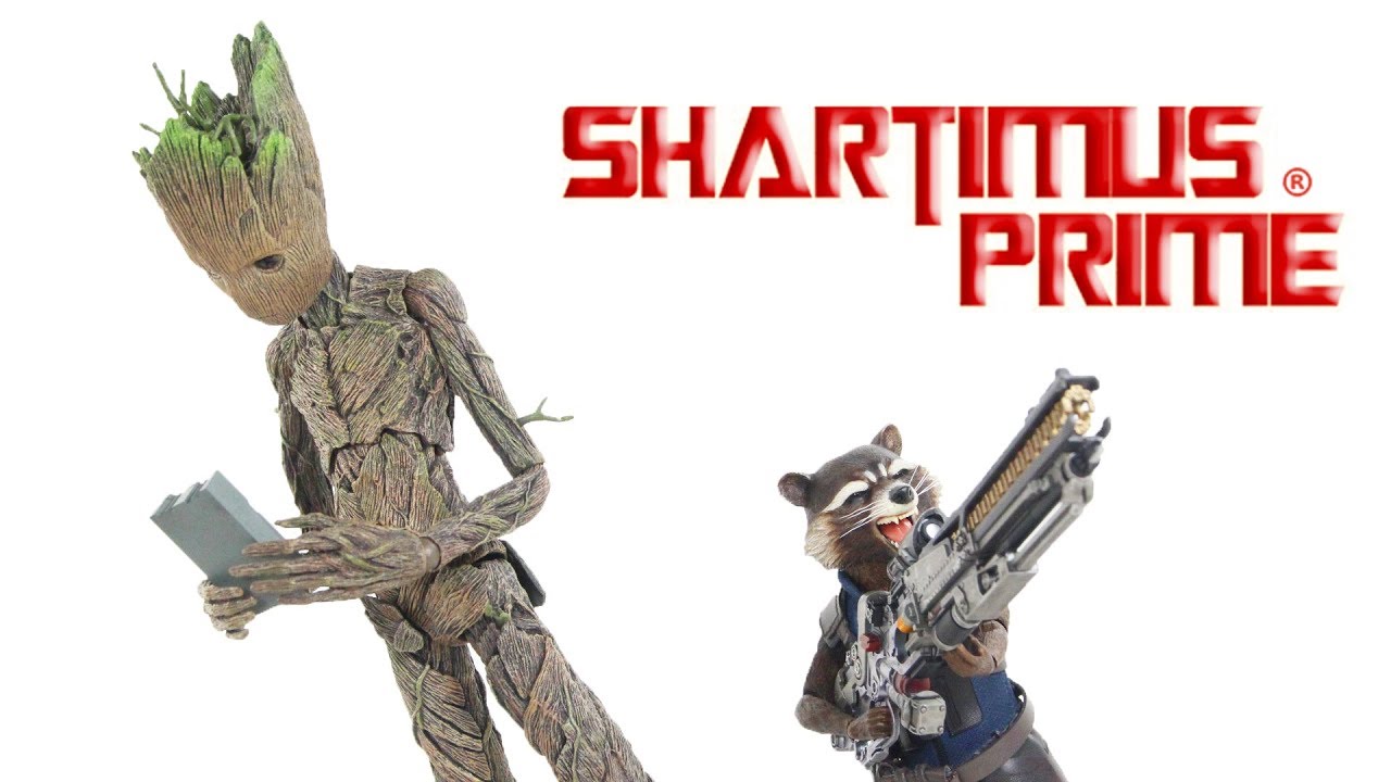 Hot Toys Rocket and Teen Groot Avengers Infinity War Marvel Studios Movie 1:6 Collectible 2 Pack Rev