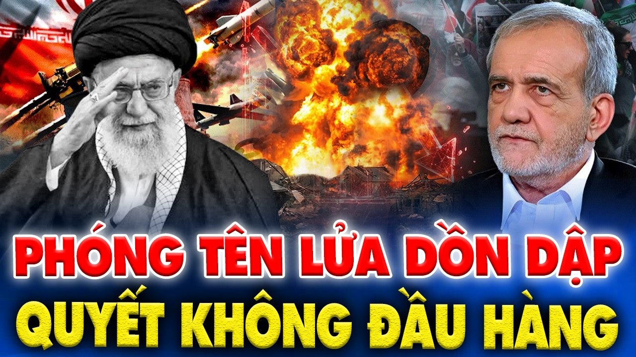 IRAN PHÓNG TÊN LỬA DỒN DẬP Tuyên Bố KHÔNG ĐẦU HÀNG Trong Khi Mỹ – Israel Tính Đòn Quyết Định.