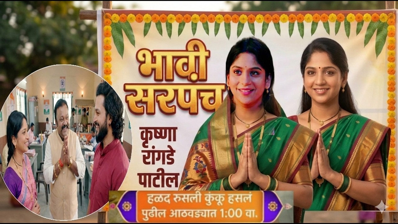 Halad Rusali Kunku Hasalaa Today Episode बाळजाच तिकीट रद्द करत दुष्यंतने कृष्णाला भावी सरपंच घोषित