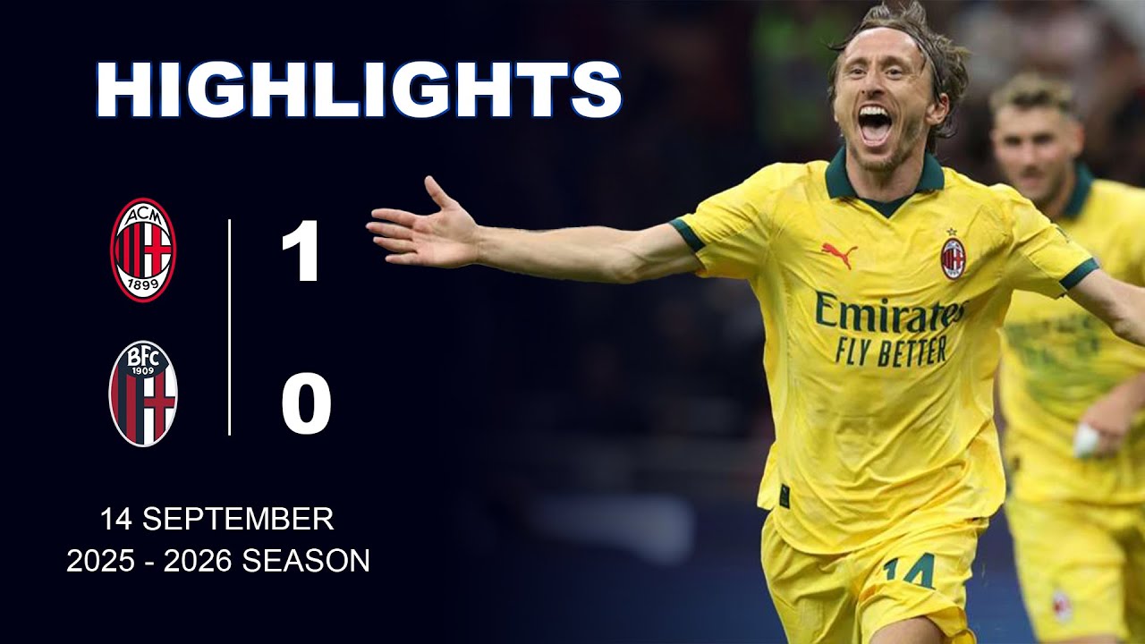 ACMilan 1 - 0 Bologna [Full Highlight]