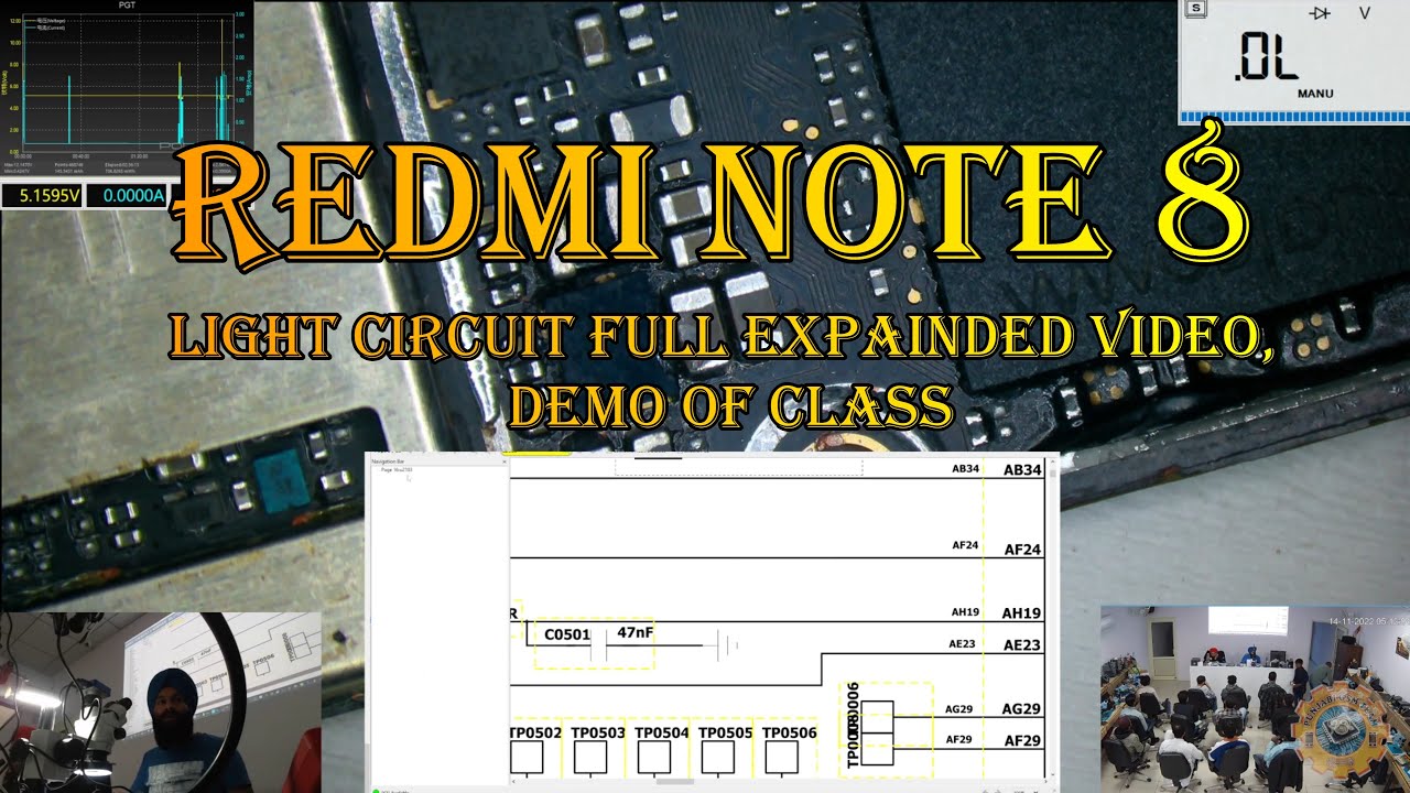 Redmi note 8 NO Backlight due to I2C short under codec IC, Repair.