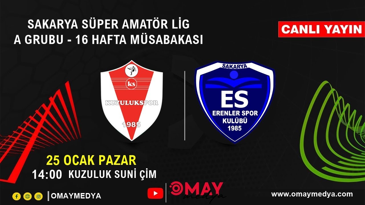 Süper Amatör Lig | A Grubu | 16-Hafta | Kuzulukspor Vs Erenlerspor | Canlı Yayın
