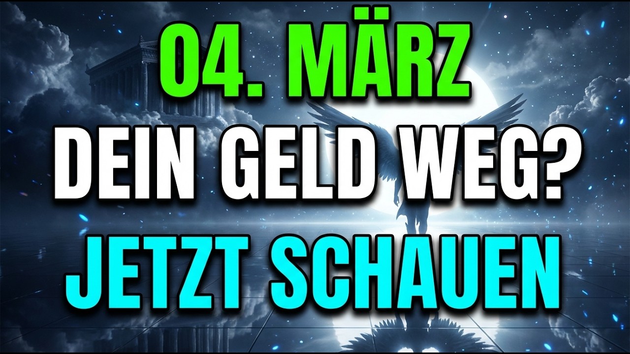 04. März - JESUS SAGT: JEMAND ANDERES BEKOMMT DEIN GELD, WENN DU DIESES VIDEO JETZT VERLÄSST...