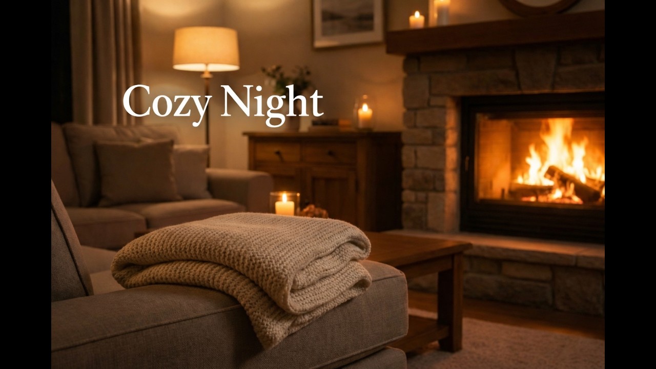 cozy living room fireplace ambience 10 hours