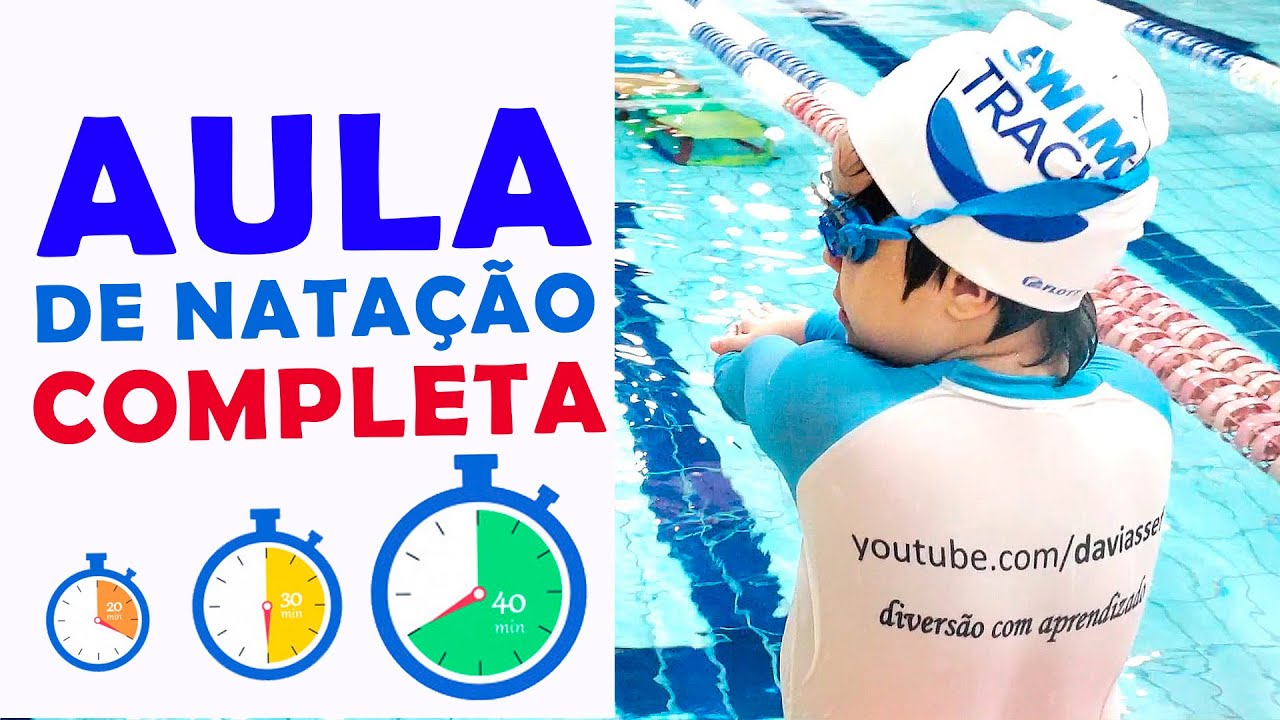 AULA INTEIRA DE NATAÇÃO INFANTIL PARA INICIANTES 5 E 6 ANOS