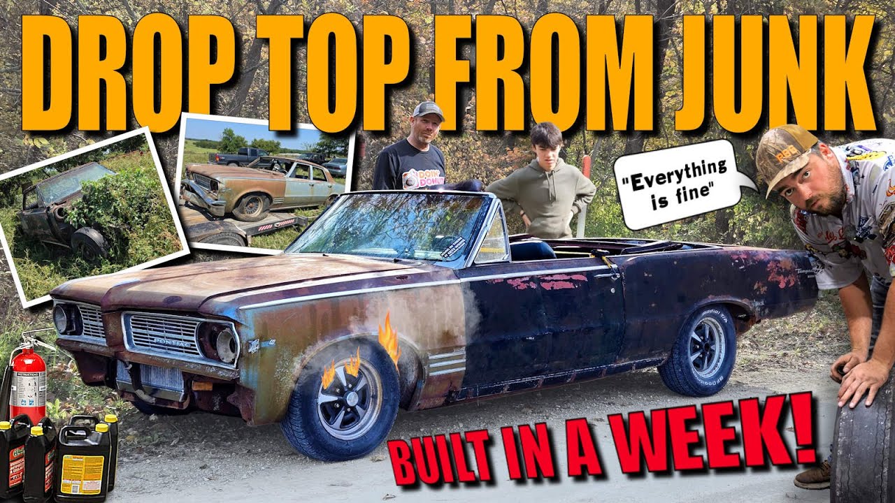 Can We Build a PONTIAC Convertible from JUNKYARD Parts in a Week?