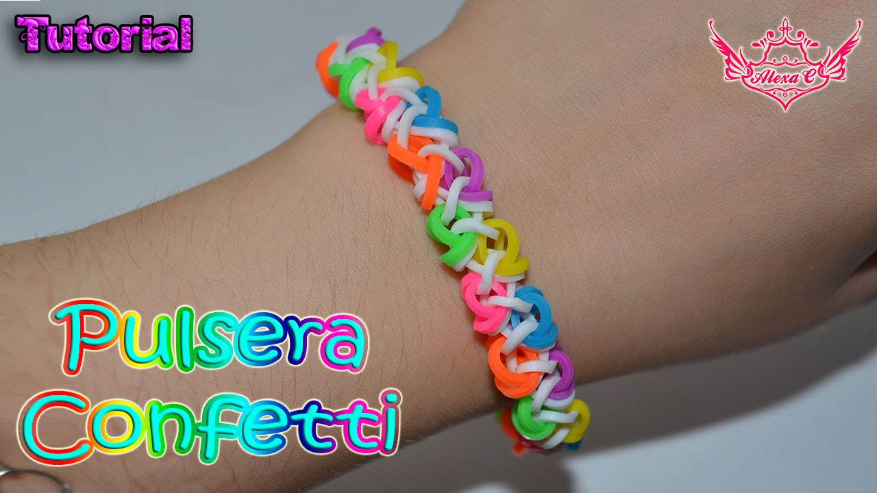 ♥ Tutorial: Pulsera Confetti (sin telar) ♥