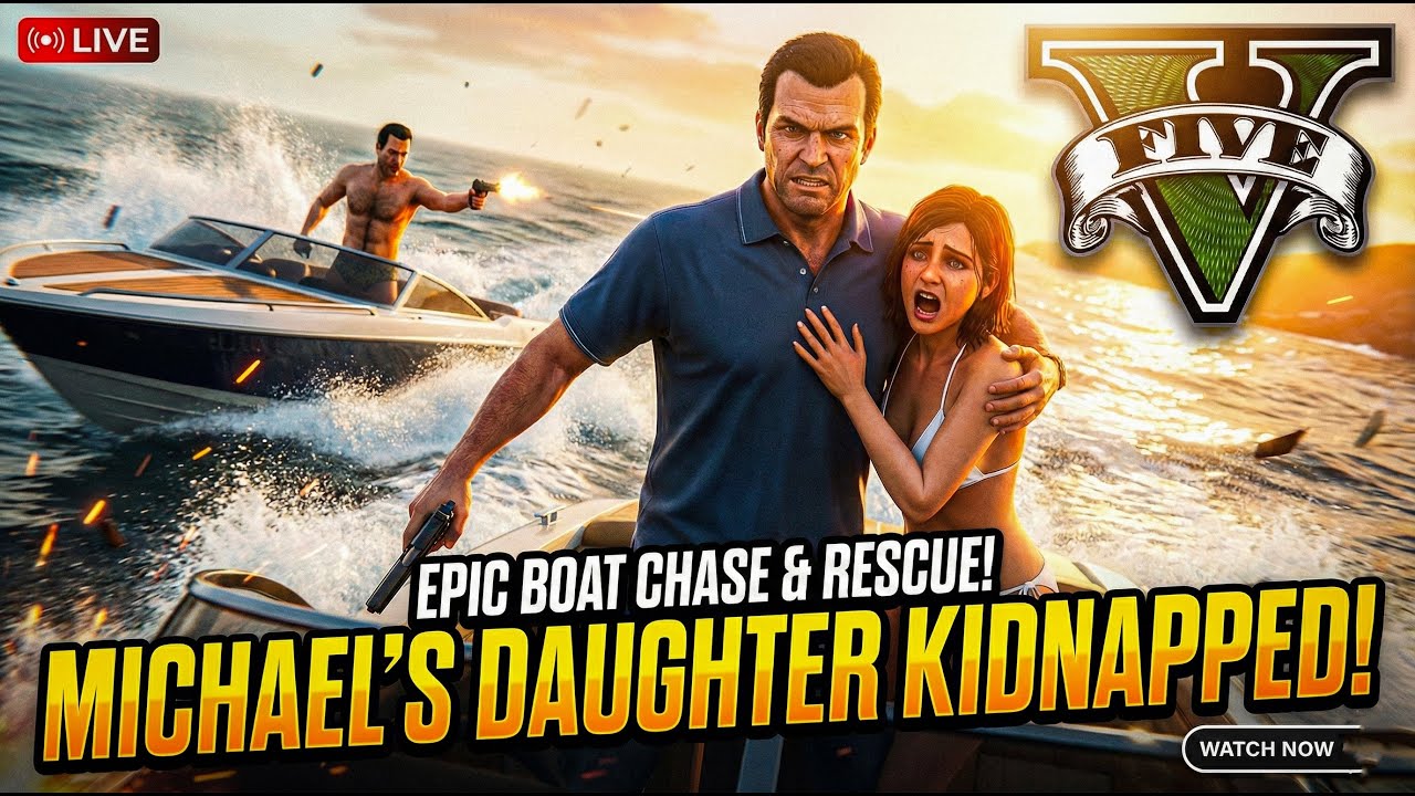 Michael Saving his Daughter from Gangsters! GTA V Gameplay part 7