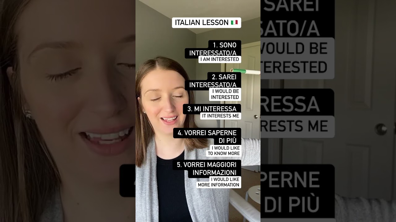 I am interested in Italian #learnitalian #italianheritage #italianlesson #shorts