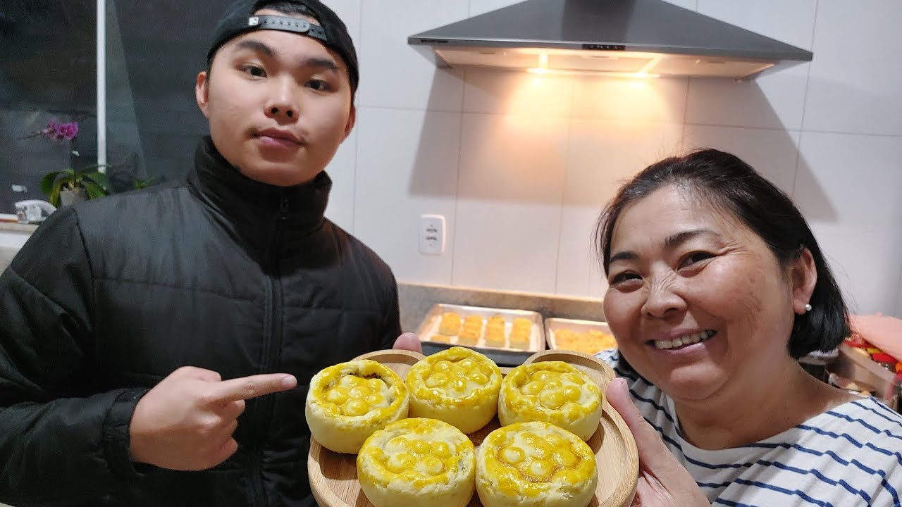 YAKI MANJU SEM TRIGO SEM GLÚTEN E RECHEADA COM FEIJÃO AZUKI