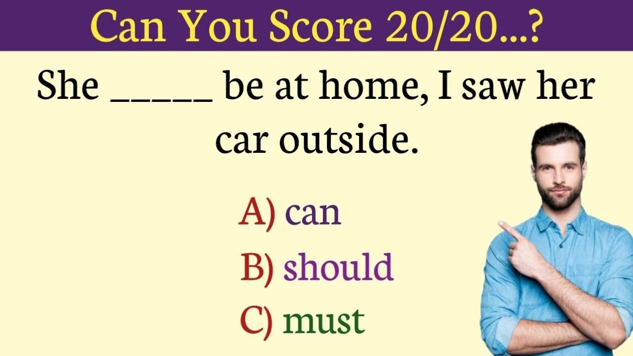 Ultimate English Grammar Challenge And IQ Test || Modals And Conditionals
