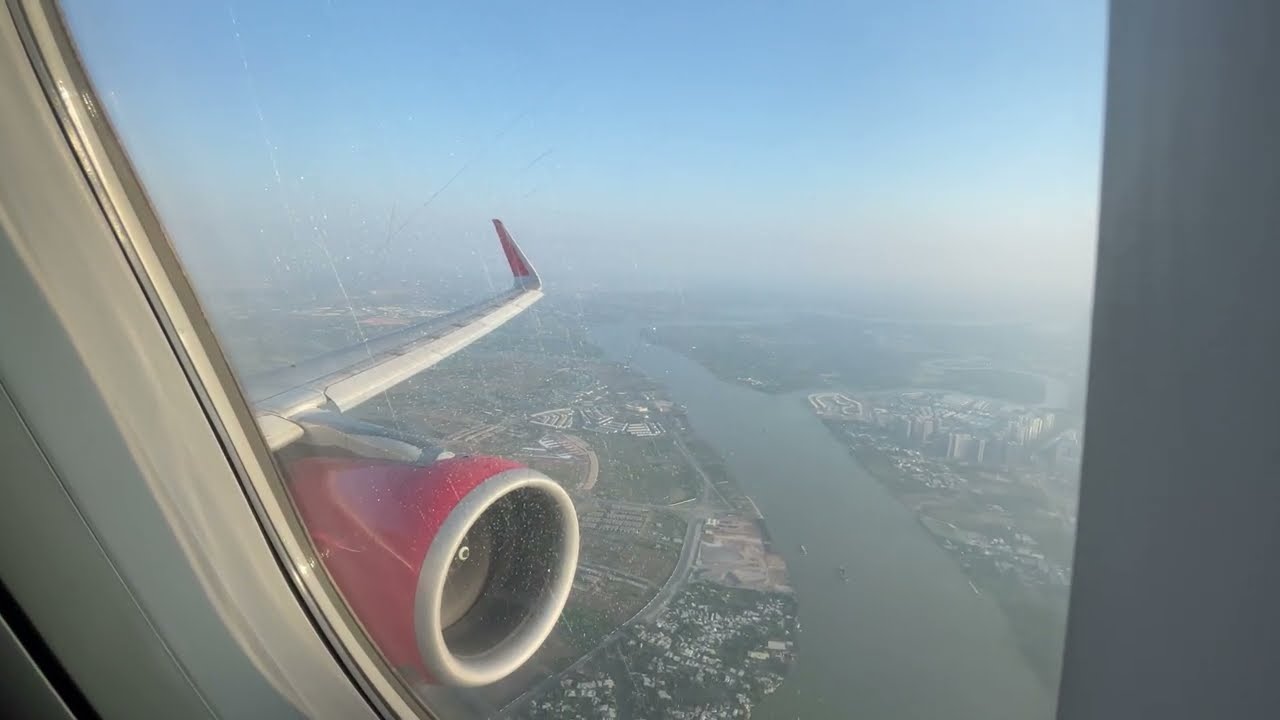 Vietjet Air | A320-214 (Sharklets) | Ha Noi-Ho Chi Minh (HAN-SGN) | Landing at SGN