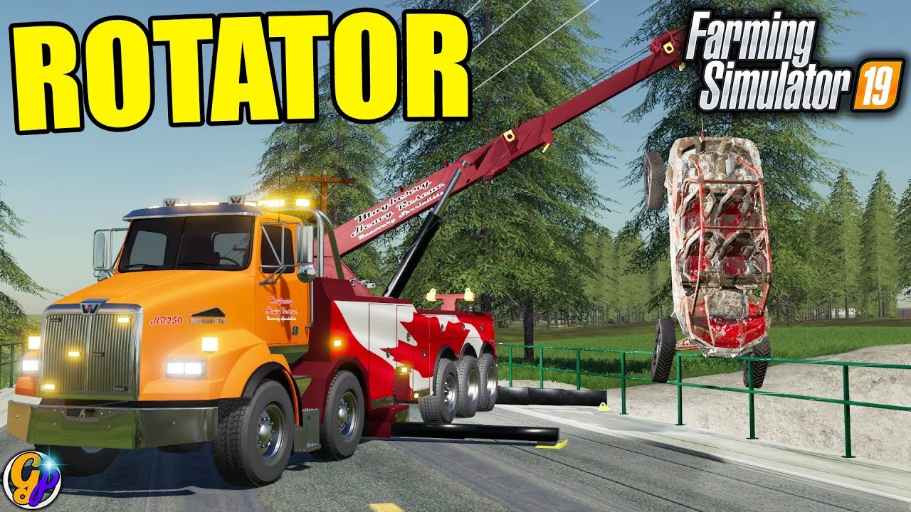 FS19 - ROTATOR TOW TRUCK $555,000 TOW TRUCK FARMING SIMULATOR 19
