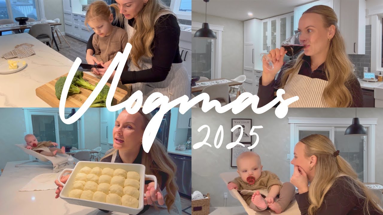 Vlogmas 2025! Day 13, Becoming a trad wife, apron on, baking buns for the first time, 