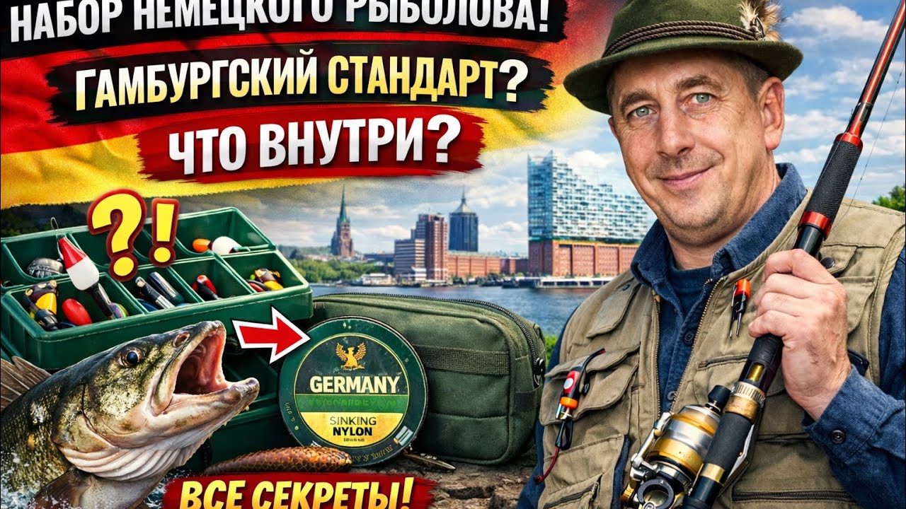 Без этого НЕЛЬЗЯ на Эльбу! 🚫 Проверяем сумку немецкого рыбака в 2026