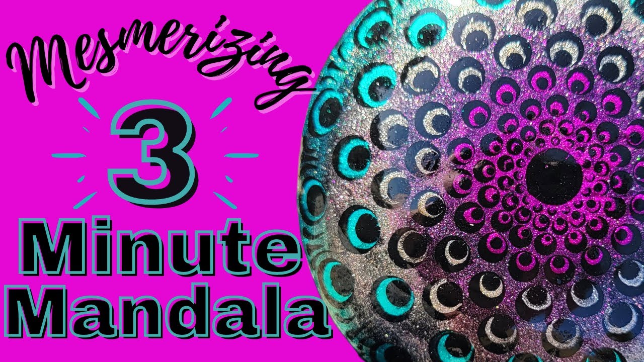 ✨Mesmerizing 3 Minute Mandala Rock Painting