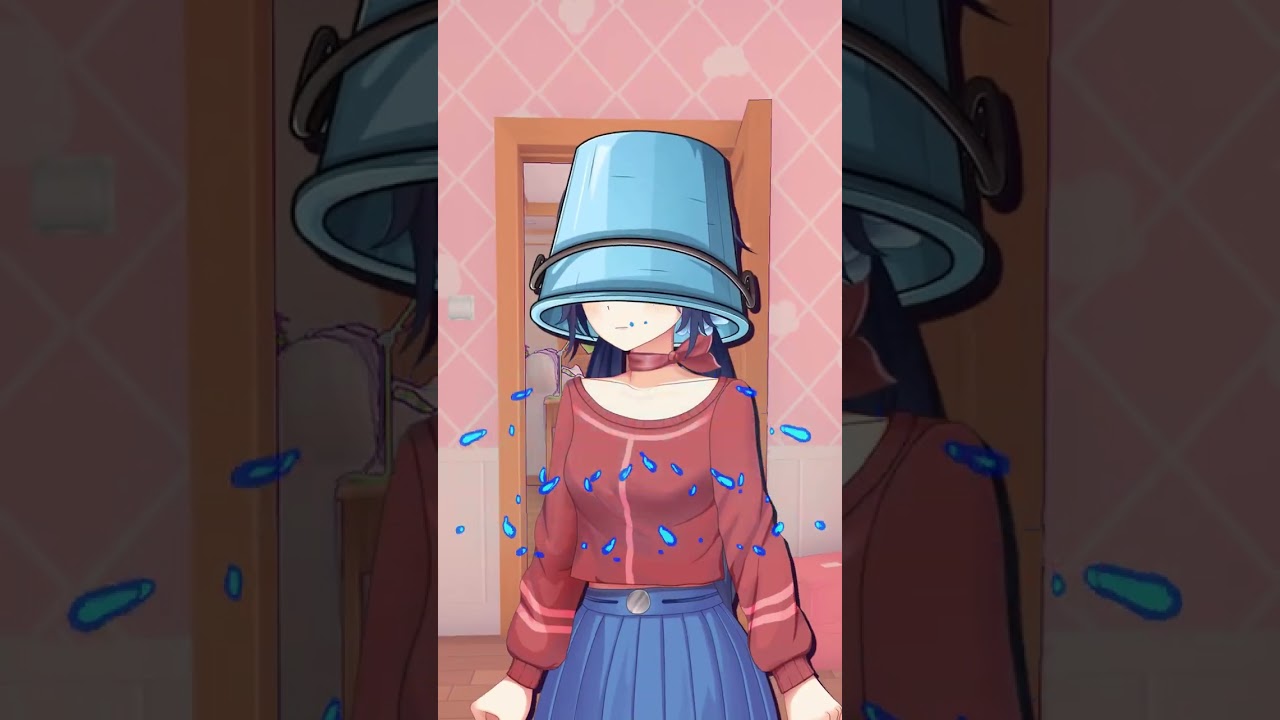 Monika Pranks Mita💦(DDLC Voiced Animation) #ddlc #shorts