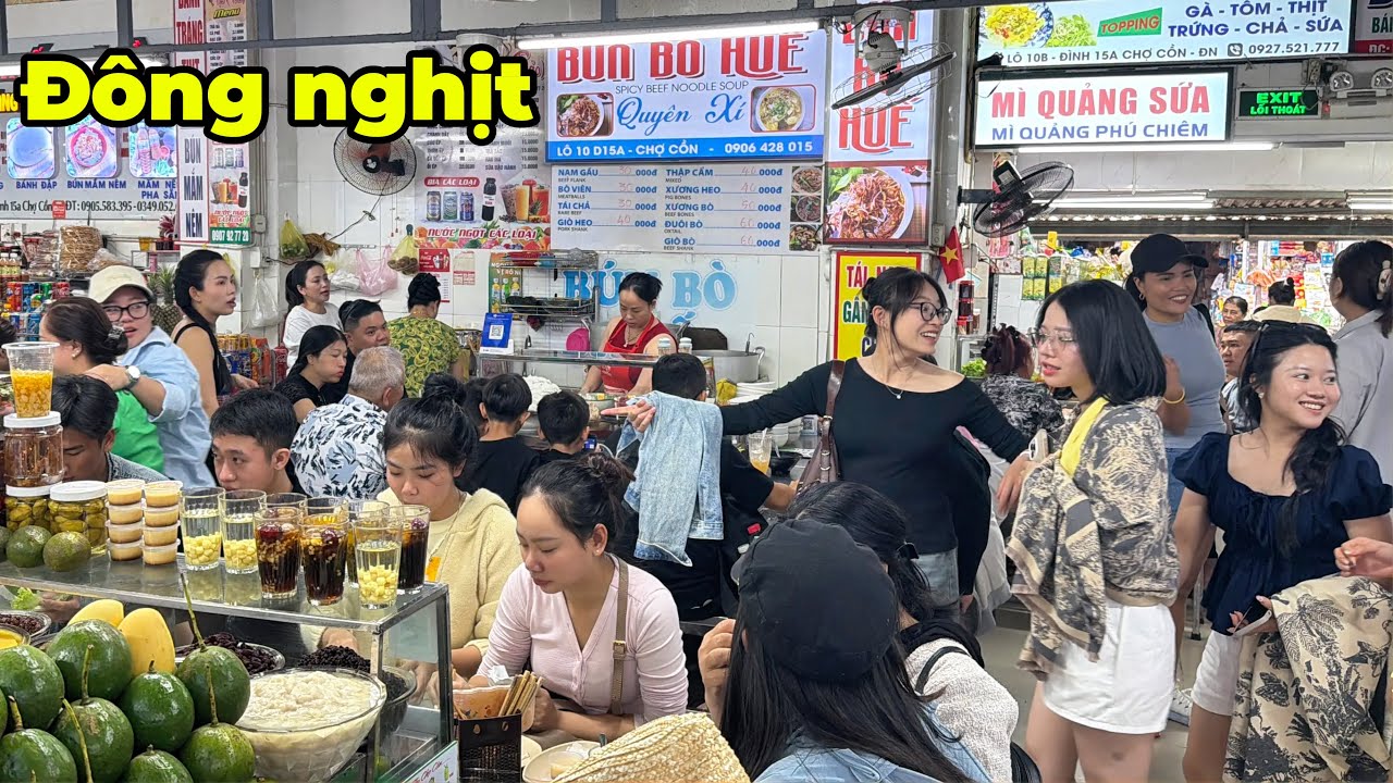 Đà Nẵng – khu ăn uống Chợ Cồn có gì mà mới xế chiều đã đông?