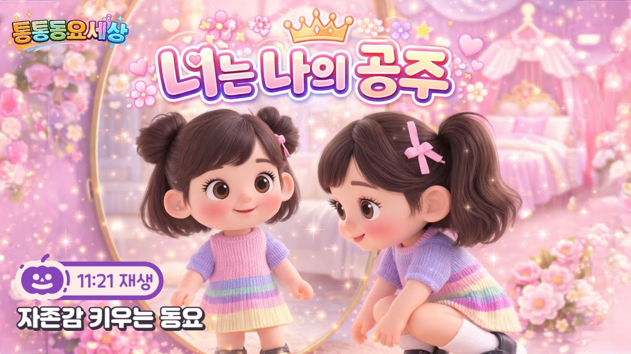 너는 나의 공주 | 자존감 키우는 어린이 동요 | 부모가 아이에게 전하는 사랑 노래 |신나는 어린이,영유아 동요|교육동요|통통동요세상