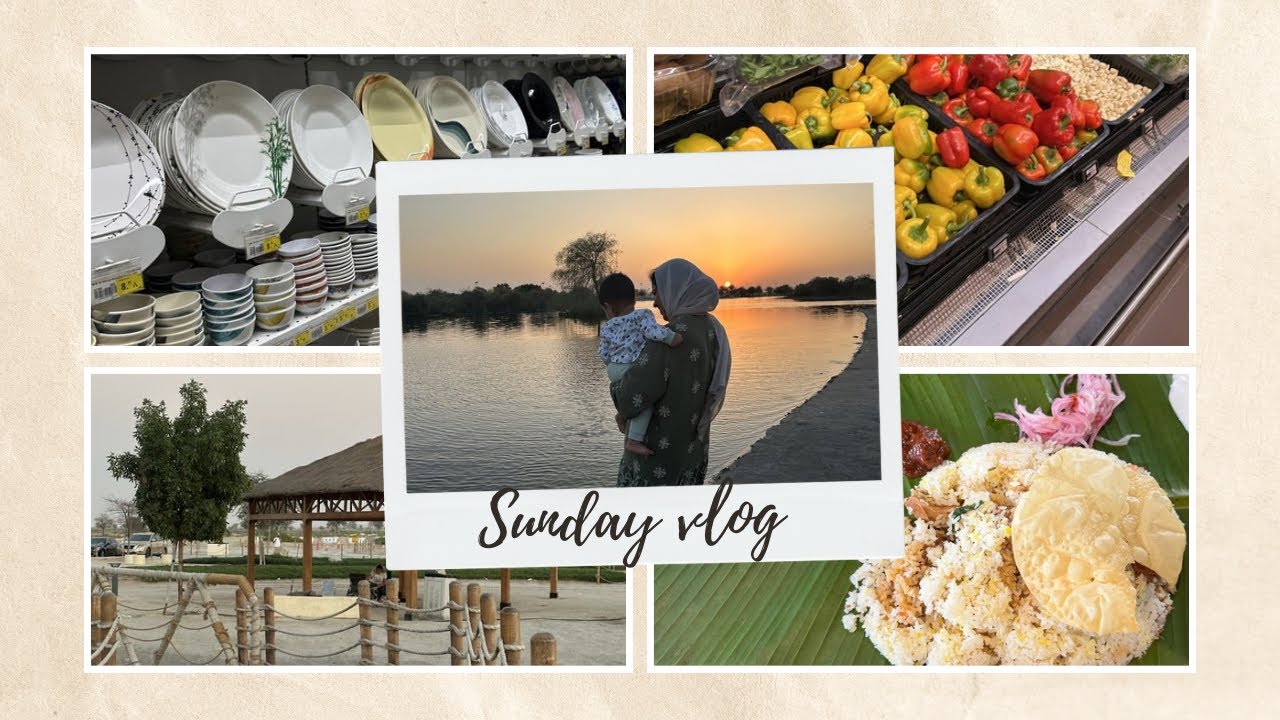 Sunday vlog 🌻 | Beef Biriyani 😋 | Al watba lake 🐟🍀 | Ramadan Shopping 🛍️ 🛒
