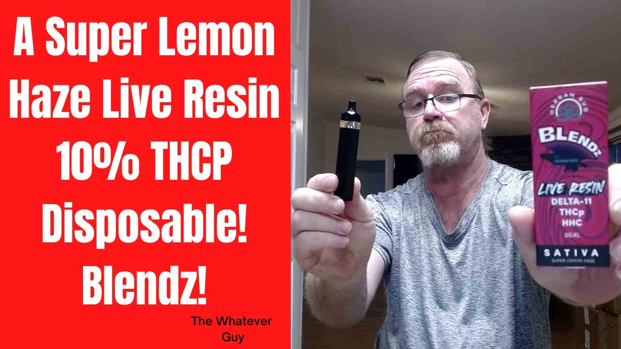 A Super Lemon Haze Live Resin 10% THCP Disposable! Blendz!