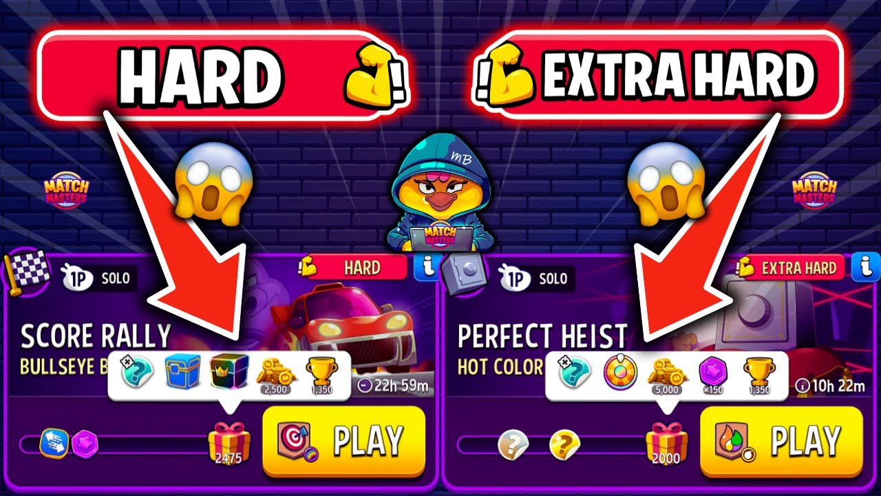 HARD & EXTRA HARD SOLO CHALLENGE on MATCH MASTERS🔥 Bullseye Bash & Hot Colors