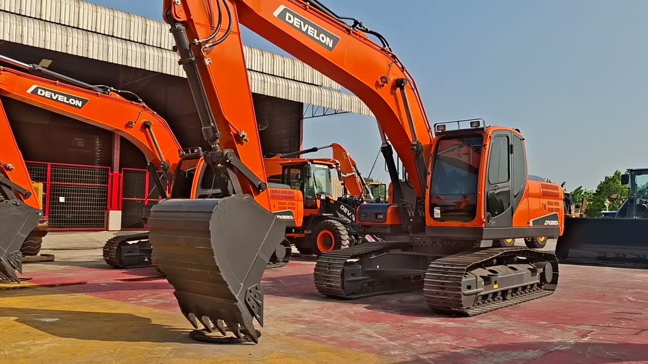 สยาม ซัน แต่เพียงผู้เดียวรถขุด develon มีให้เลือกเยอะ excavator