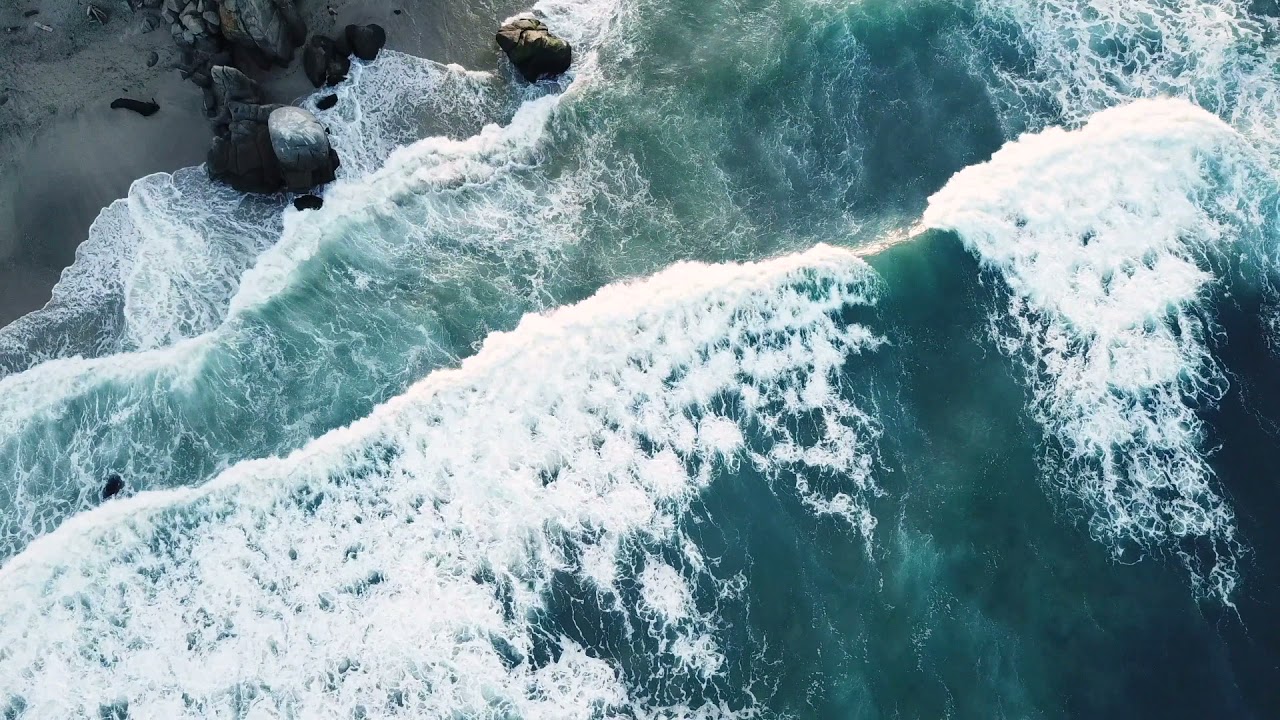 Quick Meditation Five Minutes - Zen relaxation detailed HD 1080P fractal zoom. Ocean Wave Visuals.