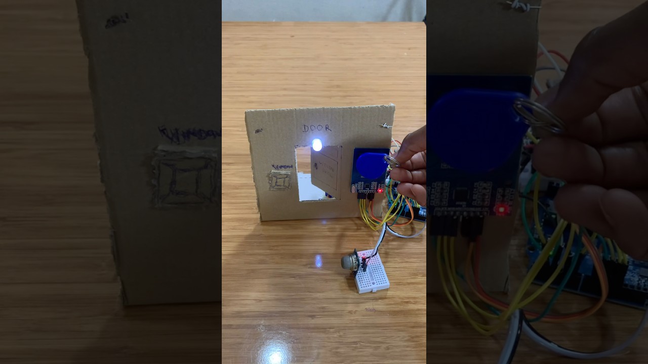DIY Door Lock control with Arduino using RFID & Raindrops Sensor #homeautomation #homesecurity