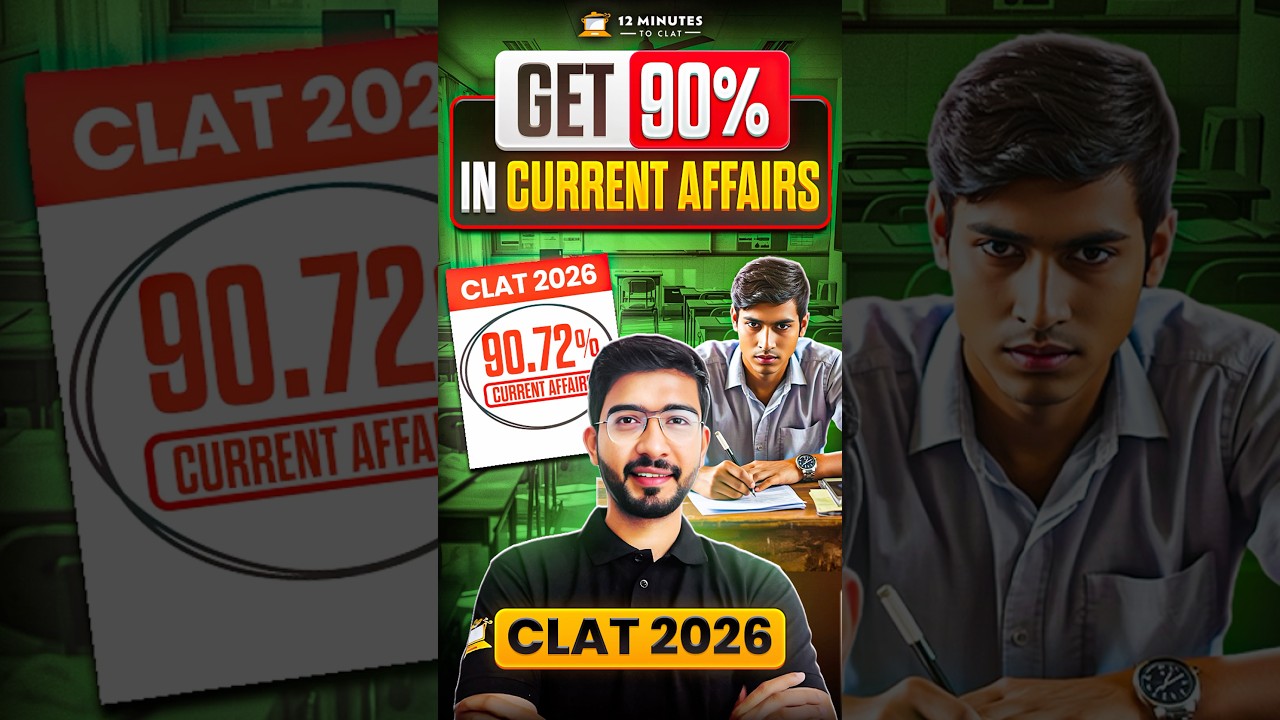 Score 27/30 in Current Affairs in CLAT 2026 #shorts
