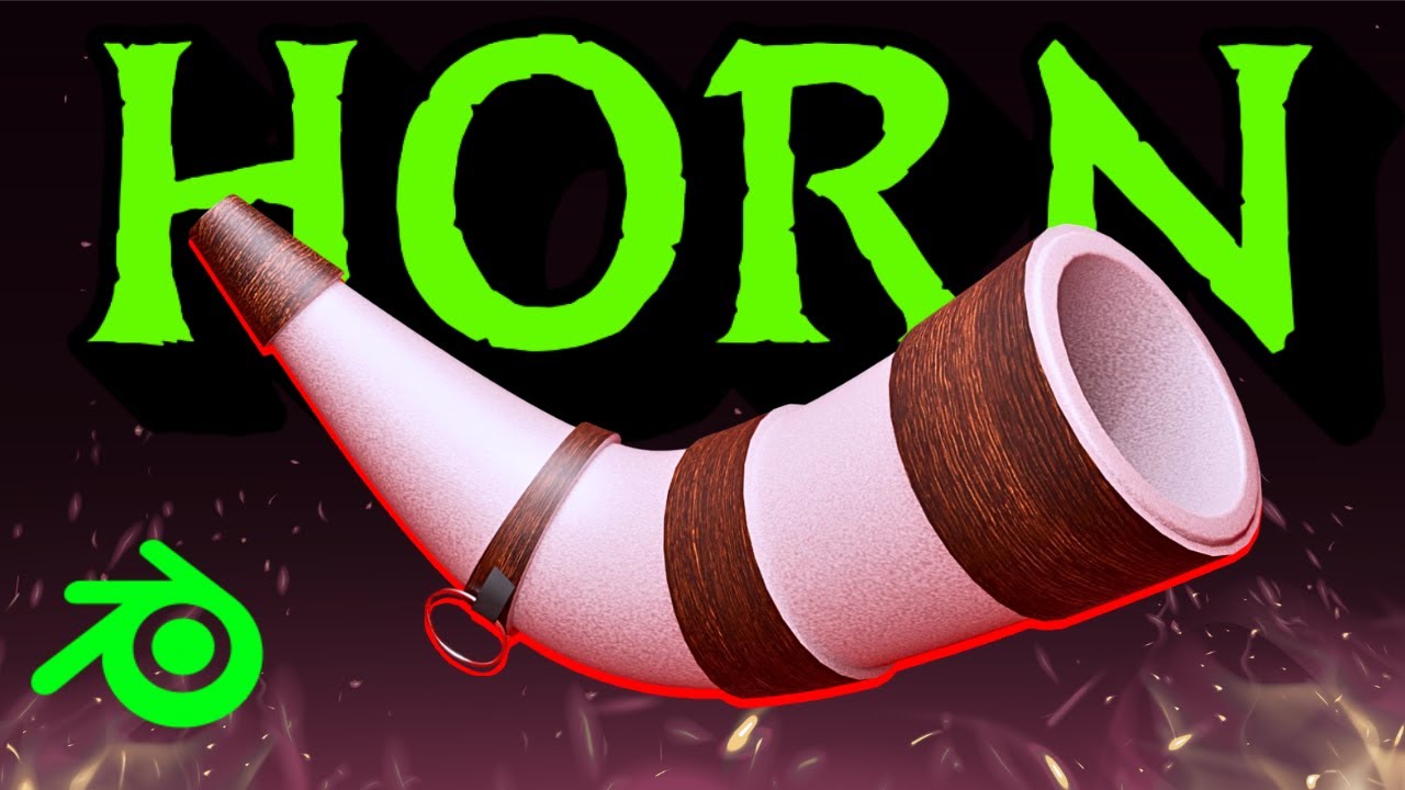 How to Model a Horn in Blender 4.5 (Beginner Friendly)