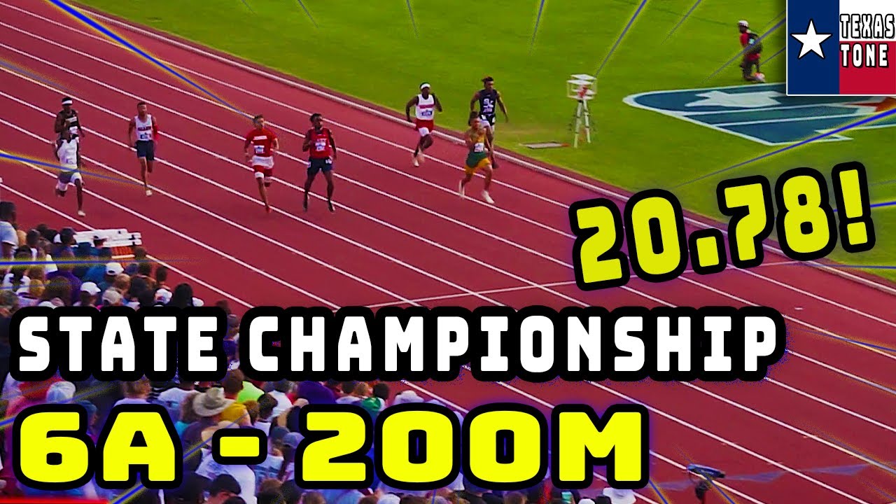 6A Boys - 200M - State Final [Klein Forest, Shadow Creek, Judson, Houston CL, Smithson Valley]