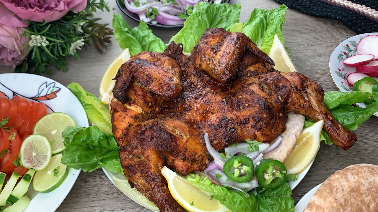 Quick and Easy Oven Roasted Chicken llدجاج مشوي سهلة ولذيذة