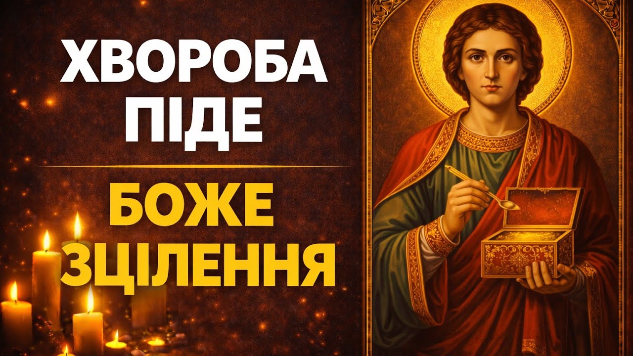 ЗЦІЛЮЮЧА МОЛИТВА ЗА ХВОРОГО | Святий Пантелеймон Цілитель | Від болю і недуг
