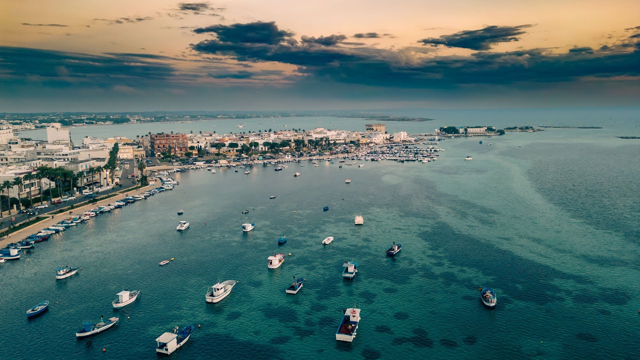 Porto Cesareo, Italy. Stunning Aerial Views. A Hidden Gem of the Adriatic! [4K]