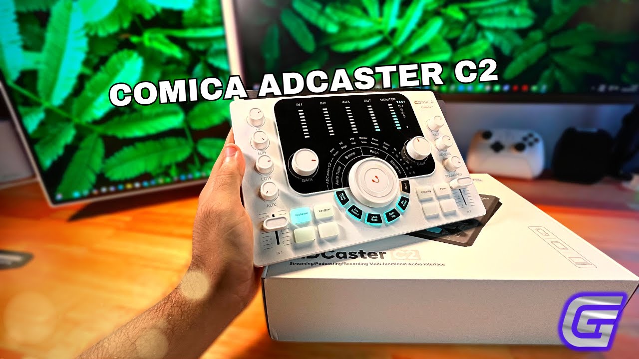 INTERFACE DE ÁUDIO COMICA ADCASTER C2 - MUITO COMPLETO