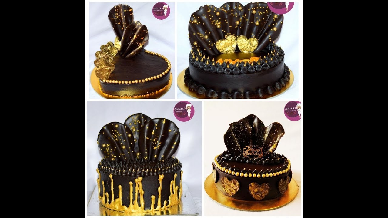 Reverse Golden Drip Truffle Cake Easy Recipe | Beautiful Homemade Cake