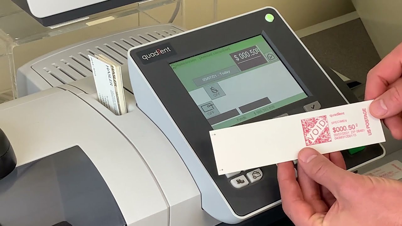 Manual Postage Entry on Quadient IX Series Mail Machines