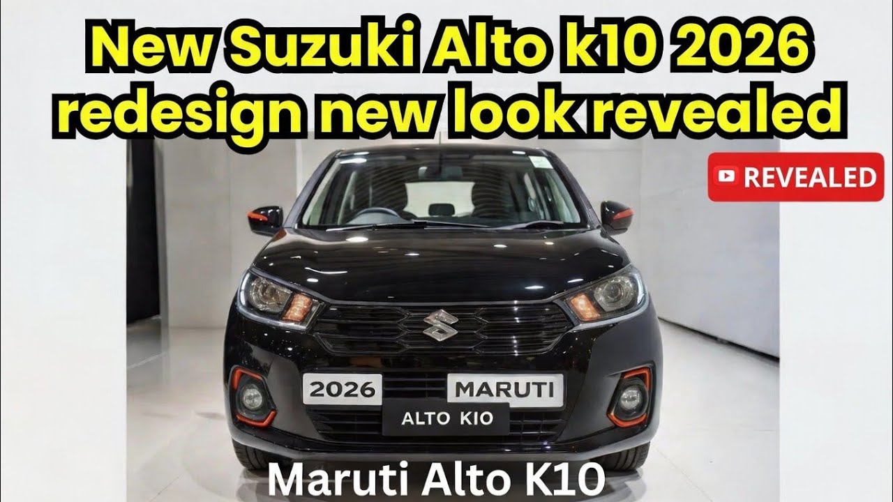 New Suzuki Alto k10 2026 redesign new look revealed.