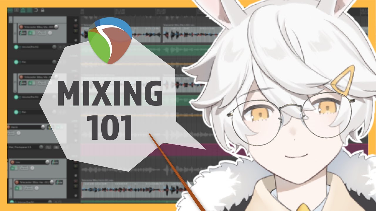 Produce a cover! Bunny Vtuber Teaches You Mixing 【Tsunderia】