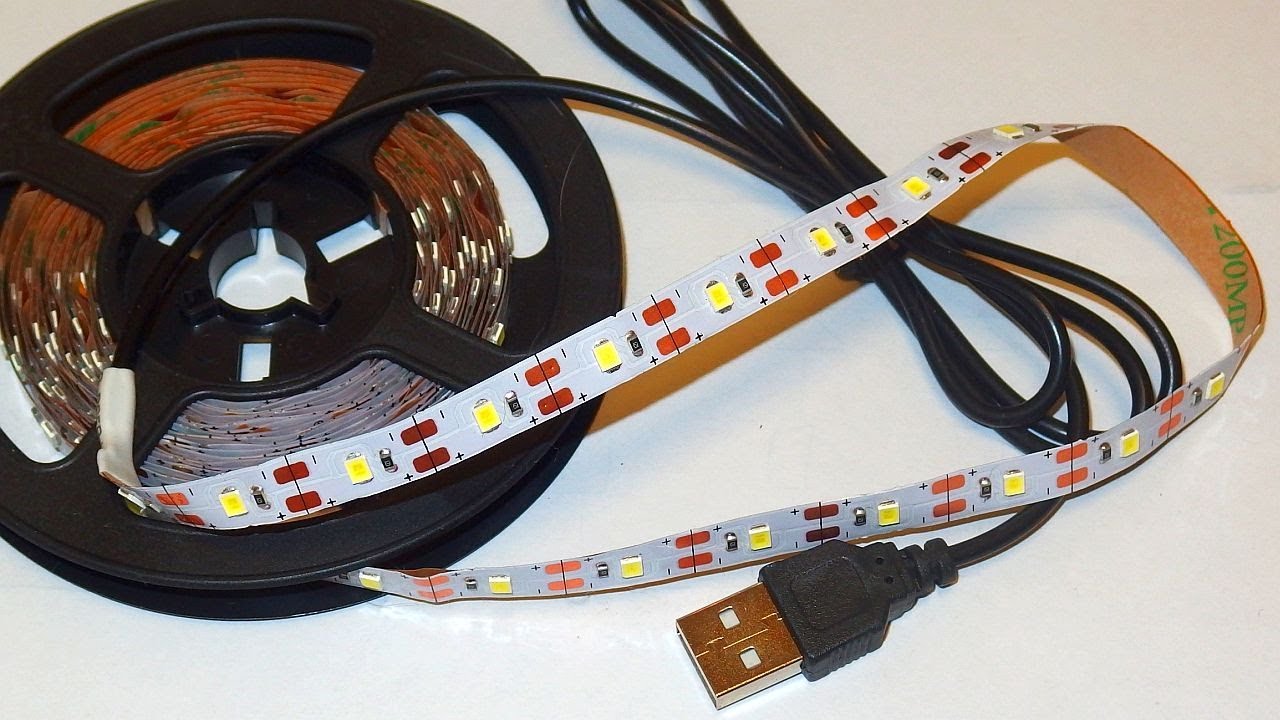5V USB-powered LED Strip Test