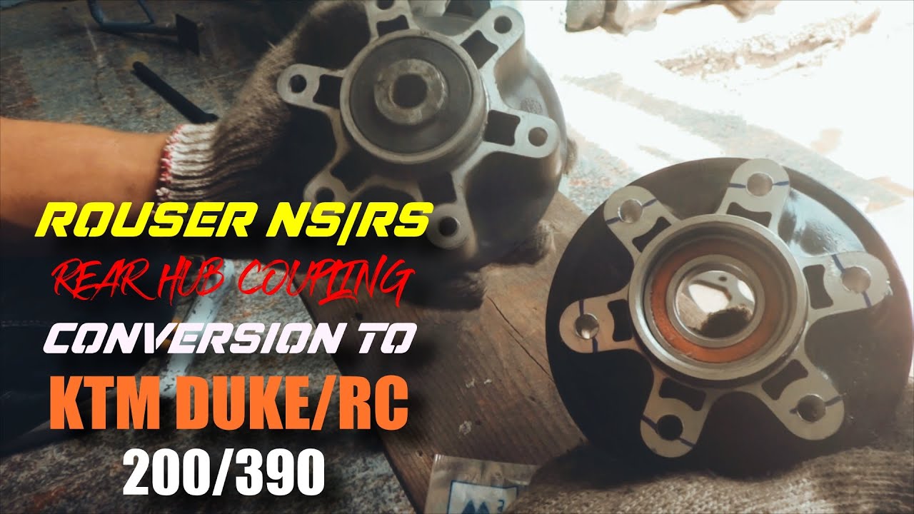 Rear Hub Coupling/Flange Conversion - Rouser NS/RS 200 to KTM Duke/RC 200/390 - ALTERNATIVE PARTS