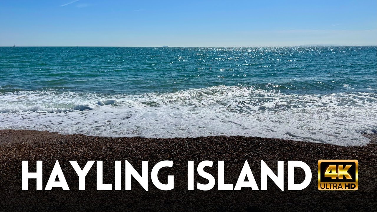 🇬🇧 2-Hour Ocean Waves for Deep Sleep, Meditation, Yoga & Study - UK Beach White Noise | 4K HDR