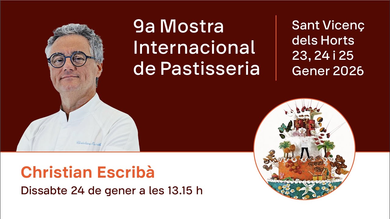 Recepta Christian Escribà, 9a Mostra Internacional de Pastisseria