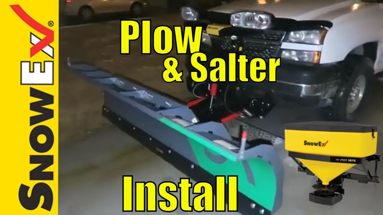 Как установить снегоочиститель на Chevy Silverado - SnowEx 1075 Salter