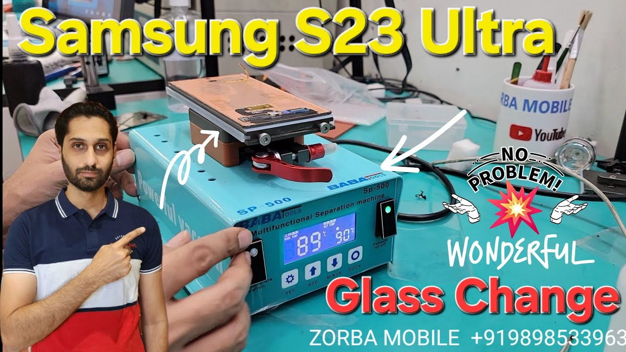 Samsung S23 Ultra Display Glass Change. Higher Quality Mobile Screen Glass Change. -Delhi Customers