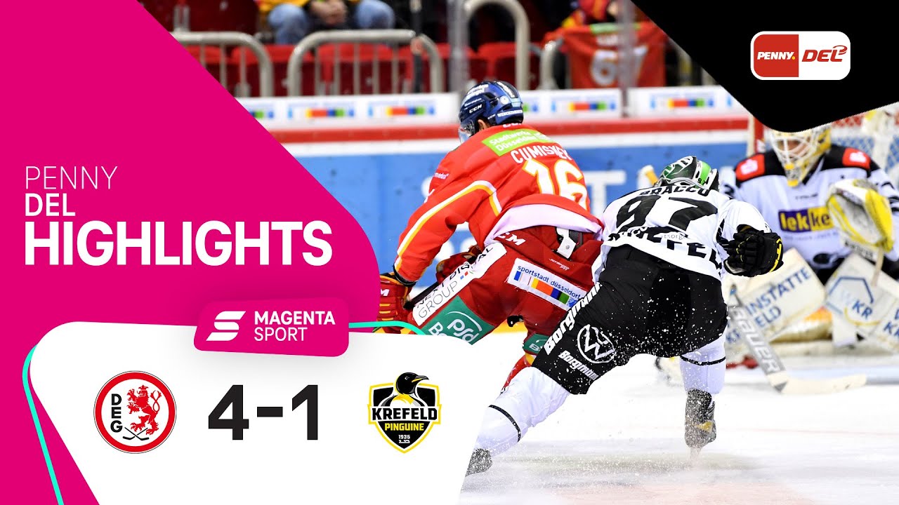 Düsseldorfer EG - Krefeld Pinguine | Highlights PENNY DEL 21/22