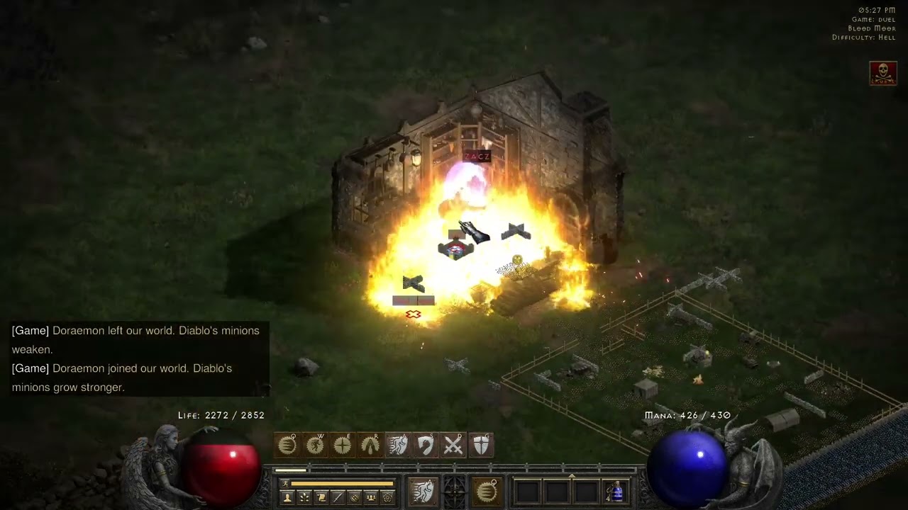 DIABLO 2 RESSURECTED ICEROC PVP PALADIN CS CHARGER SMITE VS ALL(Mostly BM'er)