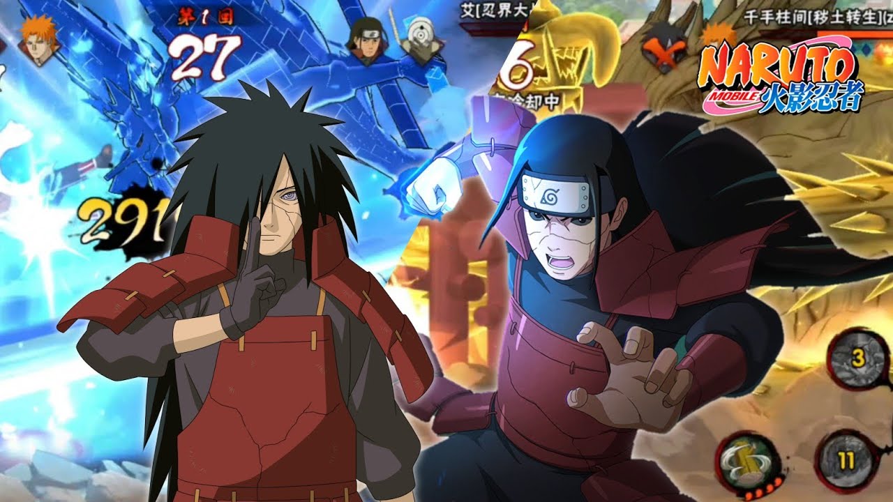 DUO RIVAL! MADARA & HASHIRAMA [EDO] - PVP RANK GAMEPLAY | Naruto Mobile Fighter Tencent 